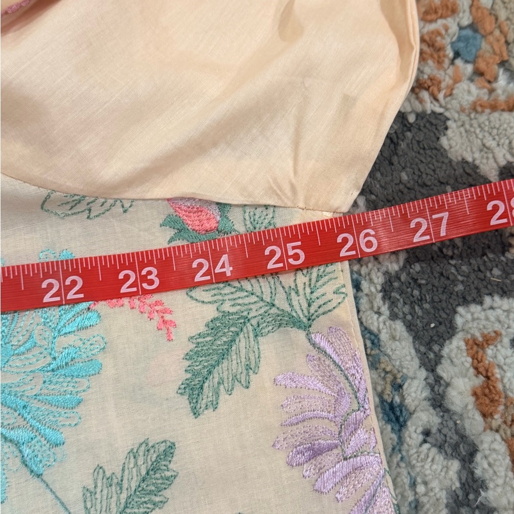 Embroidered Floral Pastel Kurta Set - Picture 13 of 13